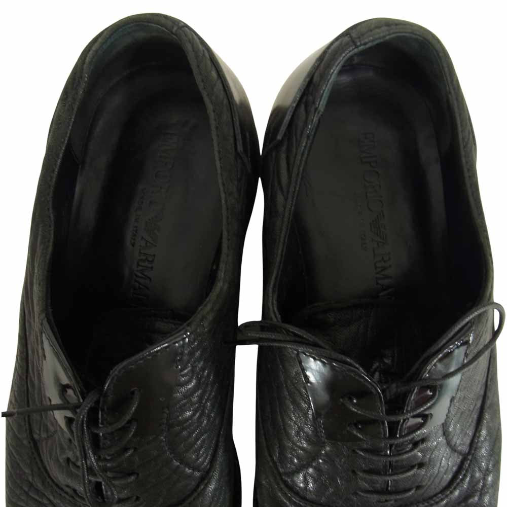 Emporio Armani エンポリオ・アルマーニ プレーントゥ ブラック系 8【中古】
