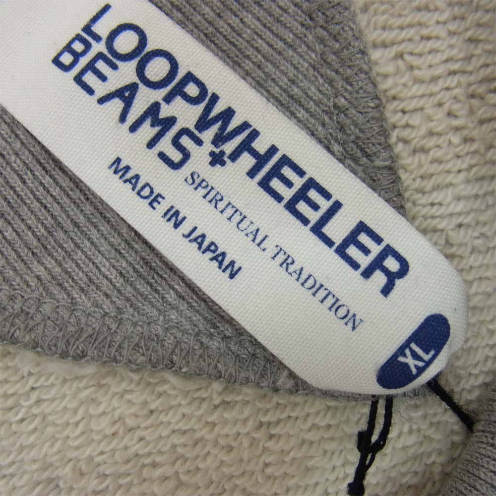 LOOPWHEELER ループウィラー × ビームス プラス 両V クールネック スウェット グレー系 XL【中古】