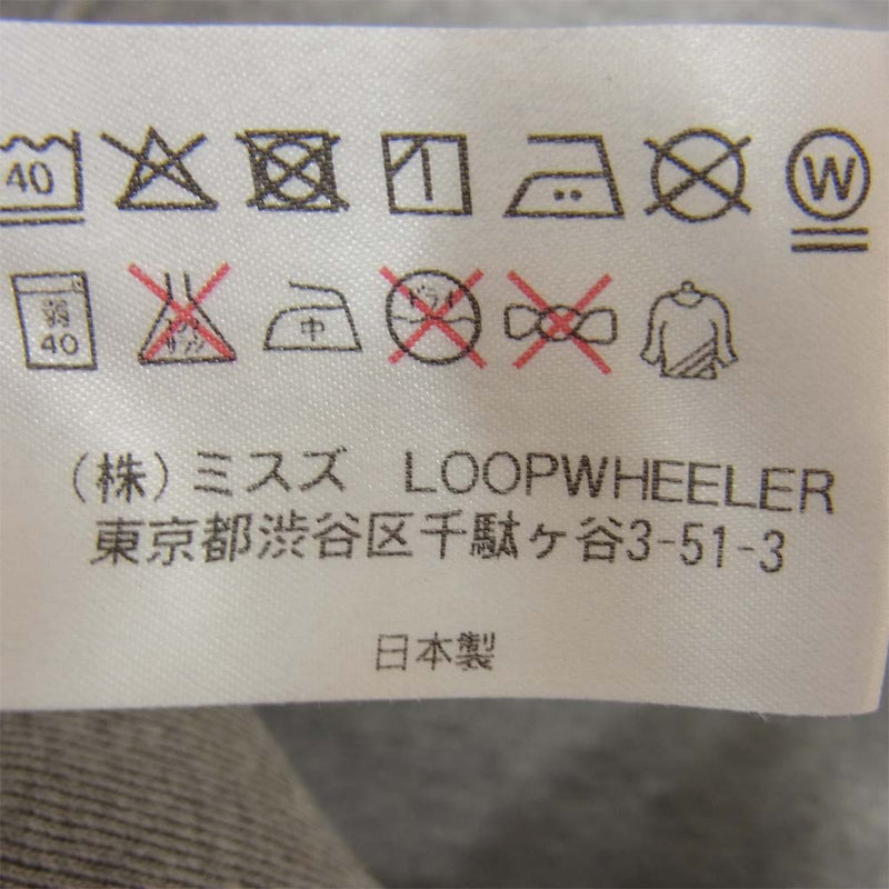 LOOPWHEELER ループウィラー × ビームス プラス 両V クールネック スウェット グレー系 XL【中古】