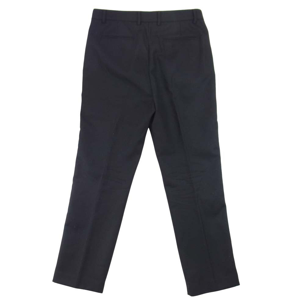 MONCLER モンクレール PANTALONE SPORTIVO ウール サイドライン パンツ ブラック系 48【中古】