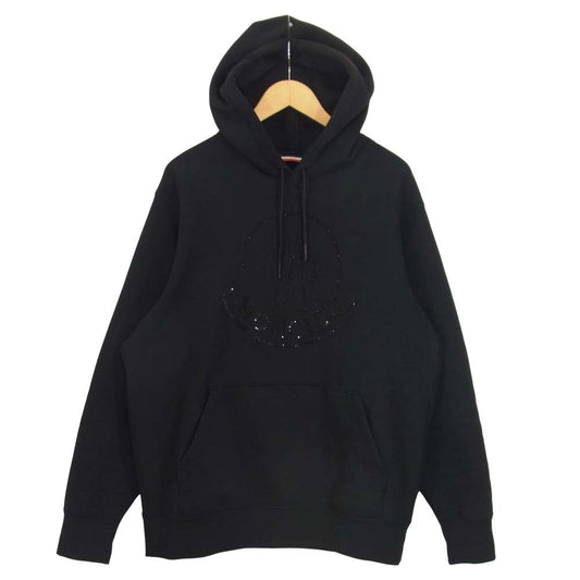 MONCLER モンクレール 19AW F20928G72240 GENIUS ジーニアス スワロフスキー プルオーバー フーディ ブラック系 M【中古】