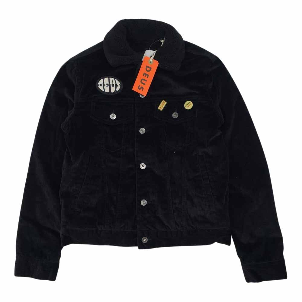 デウスエクスマキナ dmf206590 MIKEY OVERSIZED TRUCKER クラシック ボア トラッカー ジャケット ブラック系 XS【新古品】【未使用】【中古】