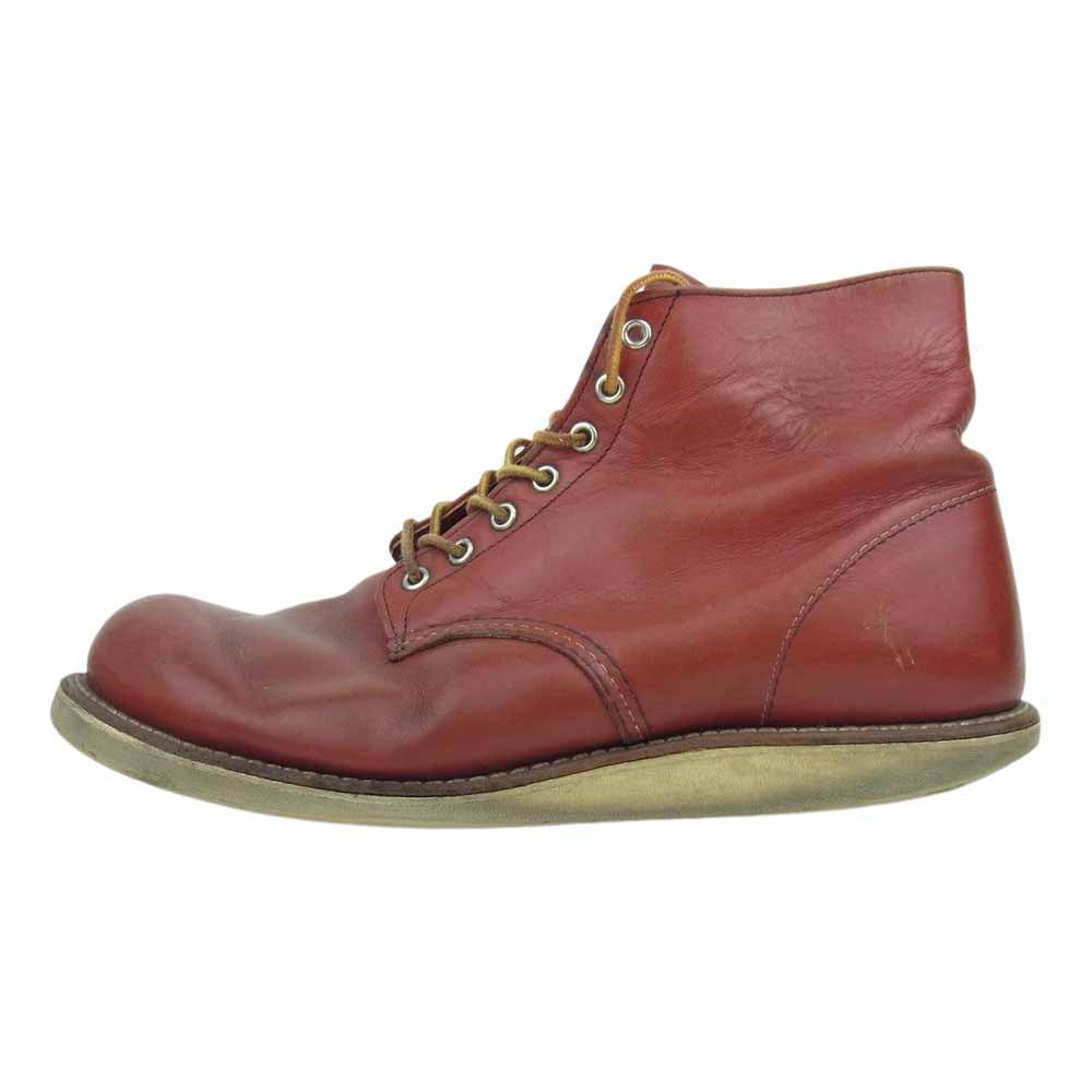 RED WING レッドウィング 9872 半円犬タグ プレーントゥ レッドブラウン系 12D【中古】