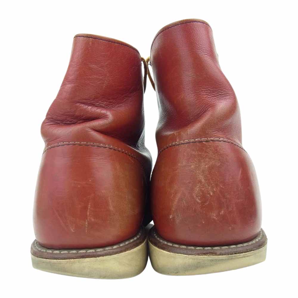RED WING レッドウィング 9872 半円犬タグ プレーントゥ レッドブラウン系 12D【中古】