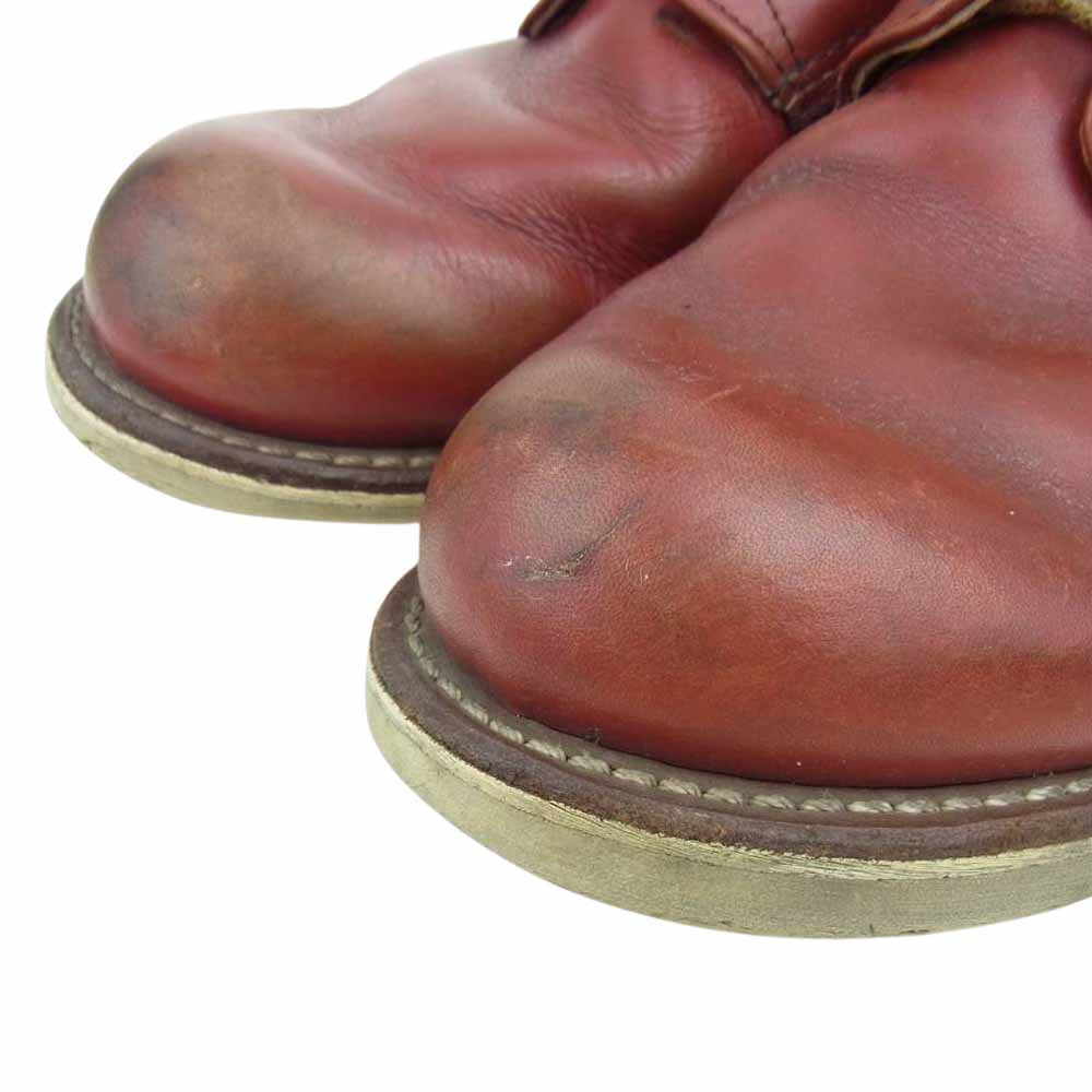RED WING レッドウィング 9872 半円犬タグ プレーントゥ レッドブラウン系 12D【中古】