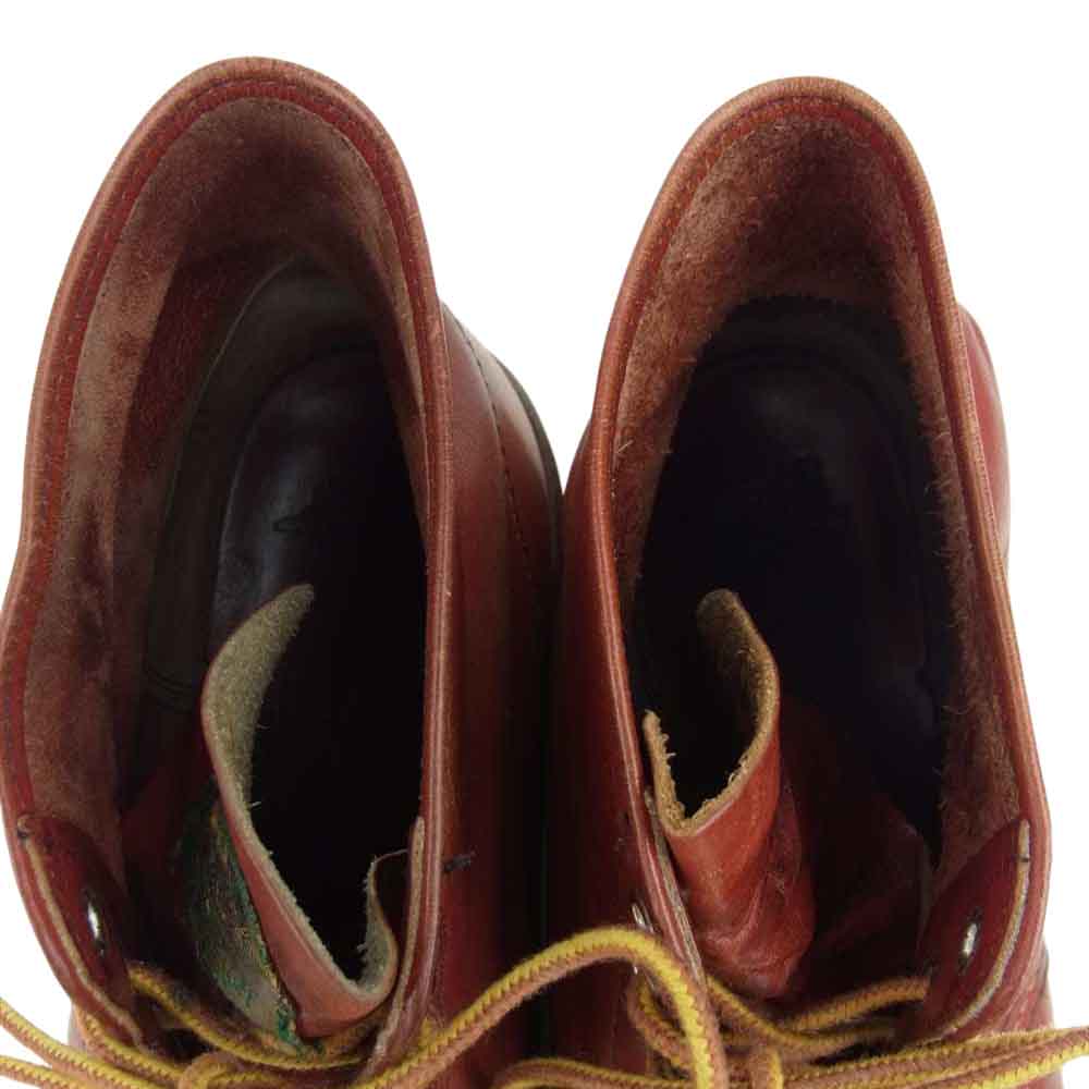 RED WING レッドウィング 9872 半円犬タグ プレーントゥ レッドブラウン系 12D【中古】