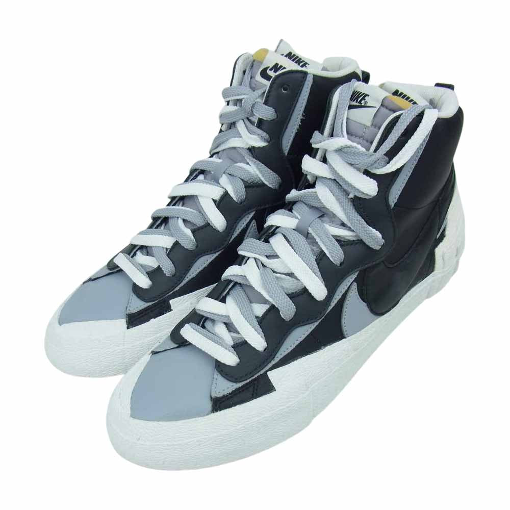 NIKE ナイキ BV0072 002 サカイ SACAI BLAZER MID ブレザー ミッド スニーカー ブラック系 グレー系 29.0cm【極上美品】【中古】