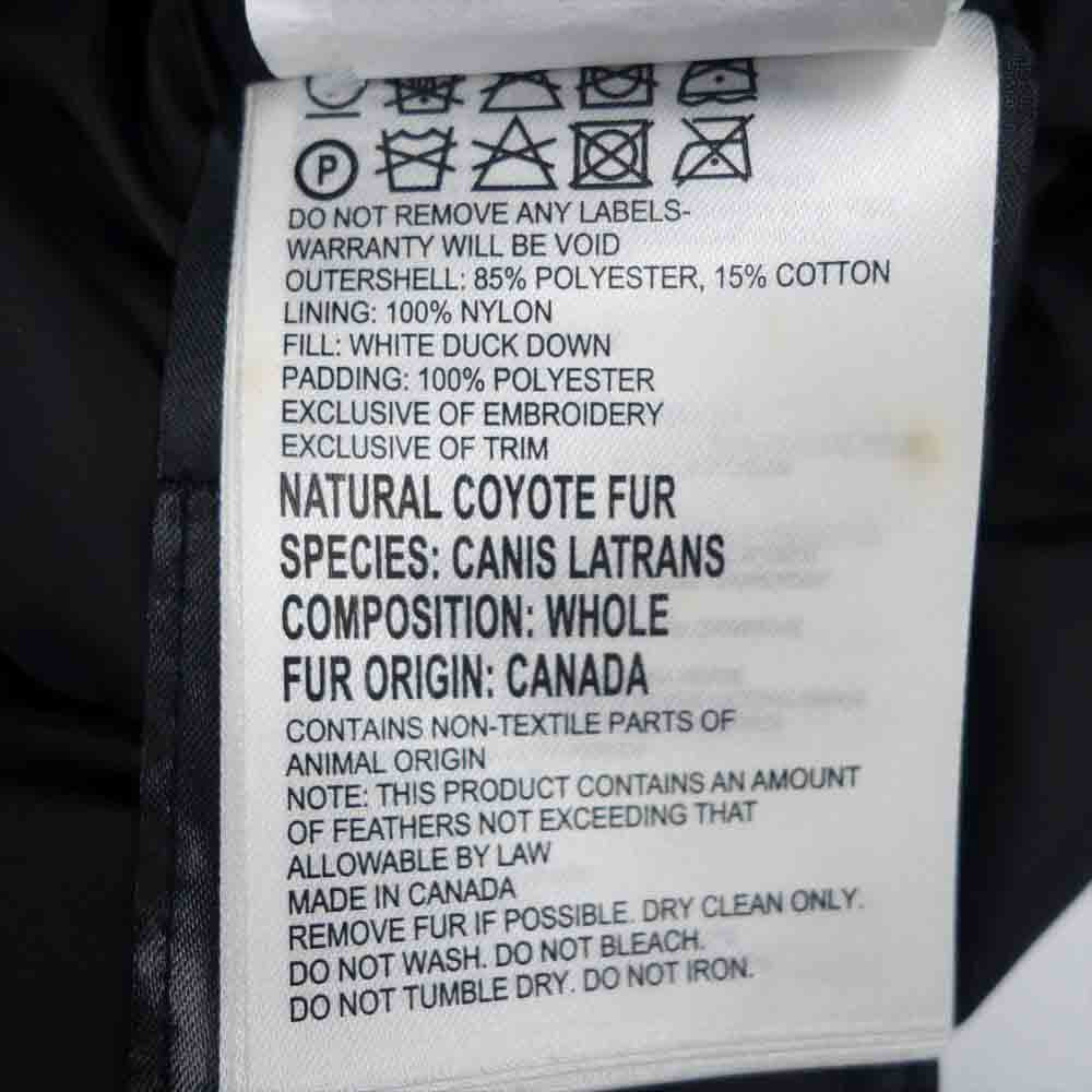 CANADA GOOSE カナダグース 2603JL 国内正規品 BRONTE PARKA ブロンテ パーカ ブラック系 S【中古】