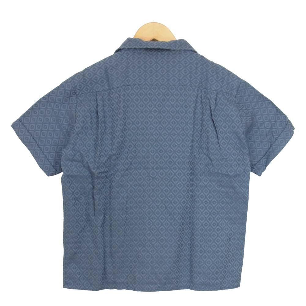TENDERLOIN テンダーロイン T-S.G SHT 半袖 総柄 オープンカラー シャツ ブルー系 M【中古】