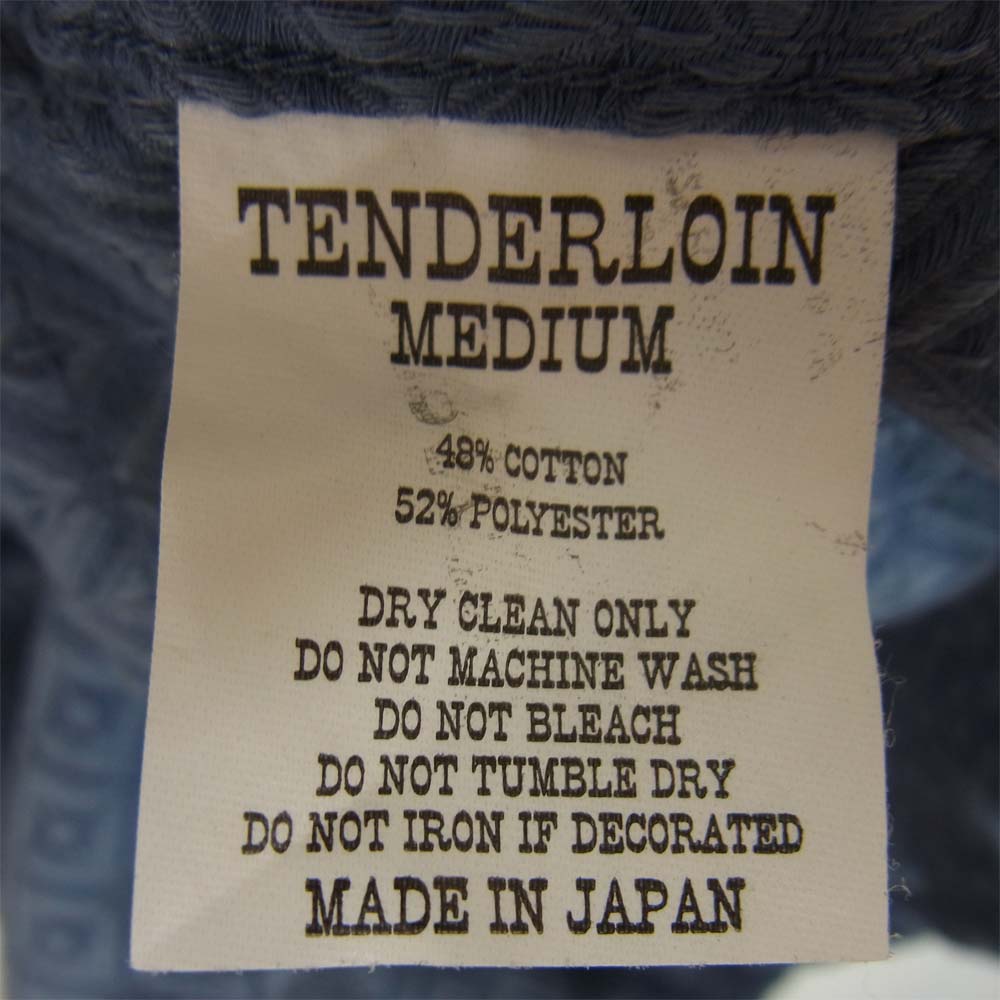 TENDERLOIN テンダーロイン T-S.G SHT 半袖 総柄 オープンカラー シャツ ブルー系 M【中古】
