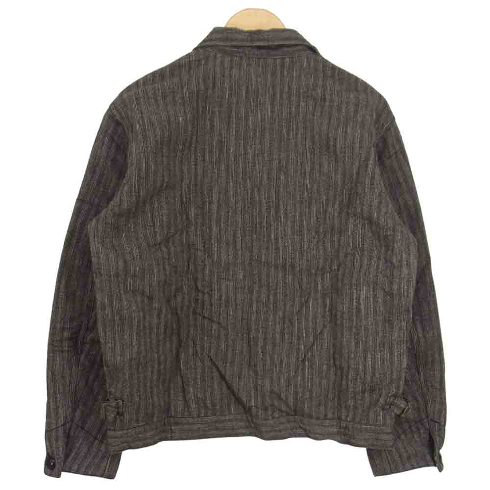 TENDERLOIN テンダーロイン T-COVERT JKT 裏地ブランケット コバード ストライプ ジャケット チャコール系 M【中古】