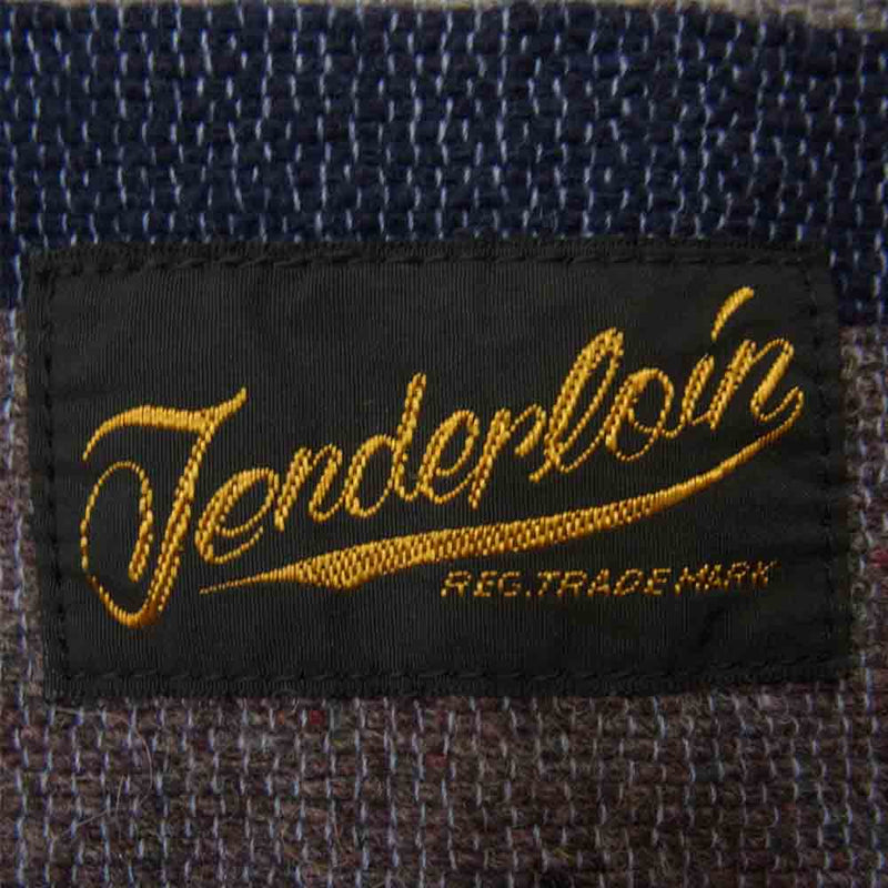 TENDERLOIN テンダーロイン T-COVERT JKT 裏地ブランケット コバード ストライプ ジャケット チャコール系 M【中古】
