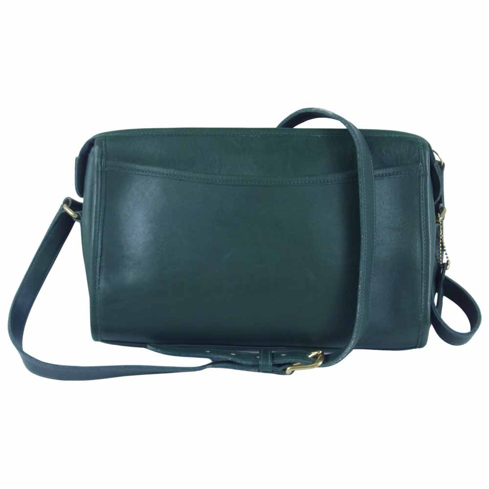 COACH コーチ 0106-337 オールド レザー ショルダー ショルダーバッグ グリーン系【中古】
