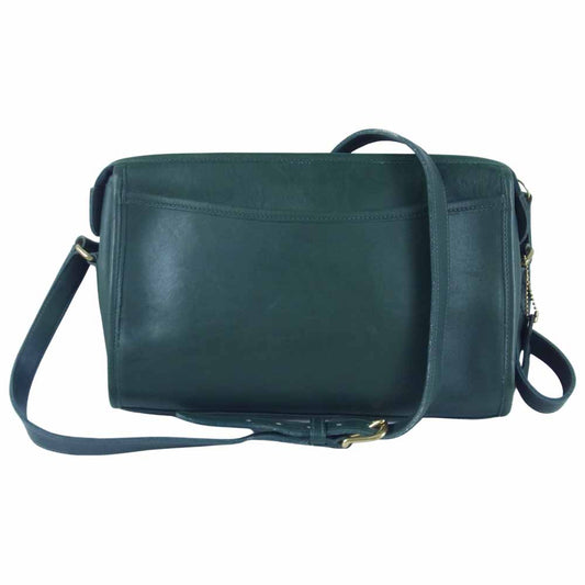 COACH コーチ 0106-337 オールド レザー ショルダー ショルダーバッグ グリーン系【中古】