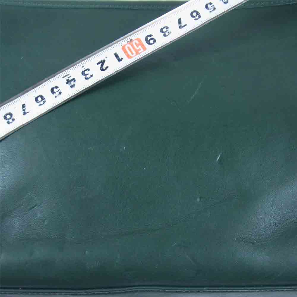 COACH コーチ 0106-337 オールド レザー ショルダー ショルダーバッグ グリーン系【中古】