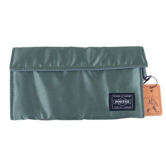 PORTER ポーター 622-68166 TANKER WALLET タンカー ウォレット 長財布 SAGE GREEN【新古品】【未使用】【中古】