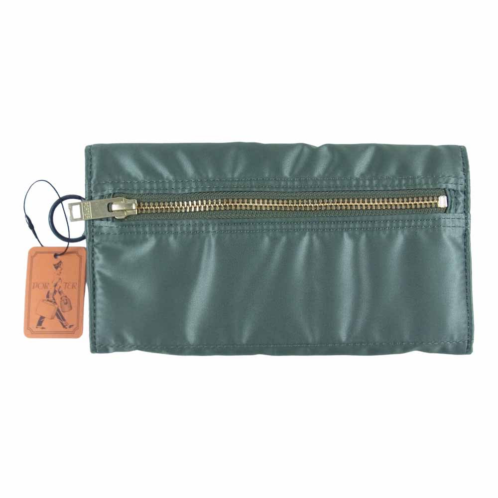PORTER ポーター 622-68166 TANKER WALLET タンカー ウォレット 長財布 SAGE GREEN【新古品】【未使用】【中古】