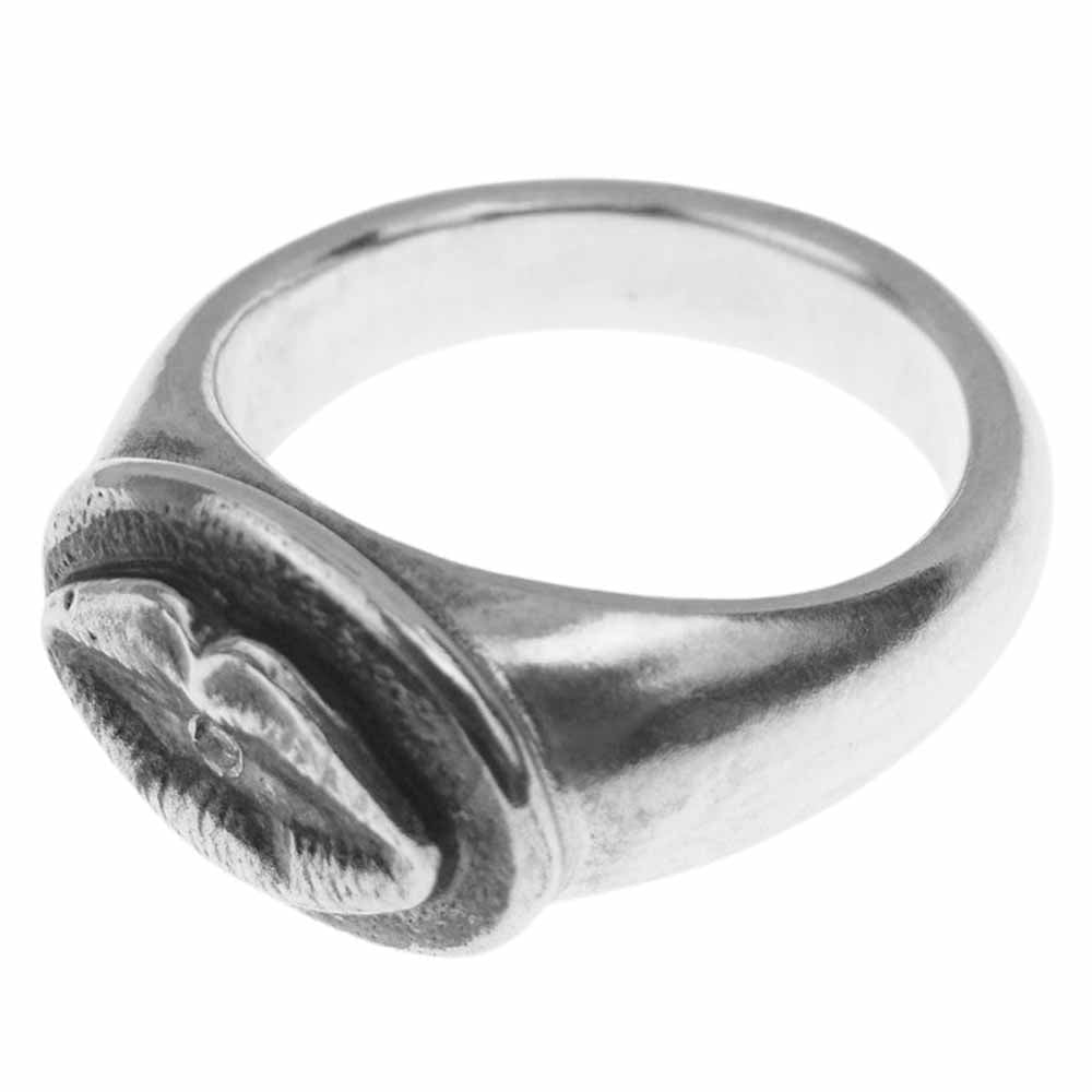 LYNCH SILVERSMITH リンチシルバースミス KISS RING キス リング カスタム ホワイトダイヤ シルバー系 11.5【中古】