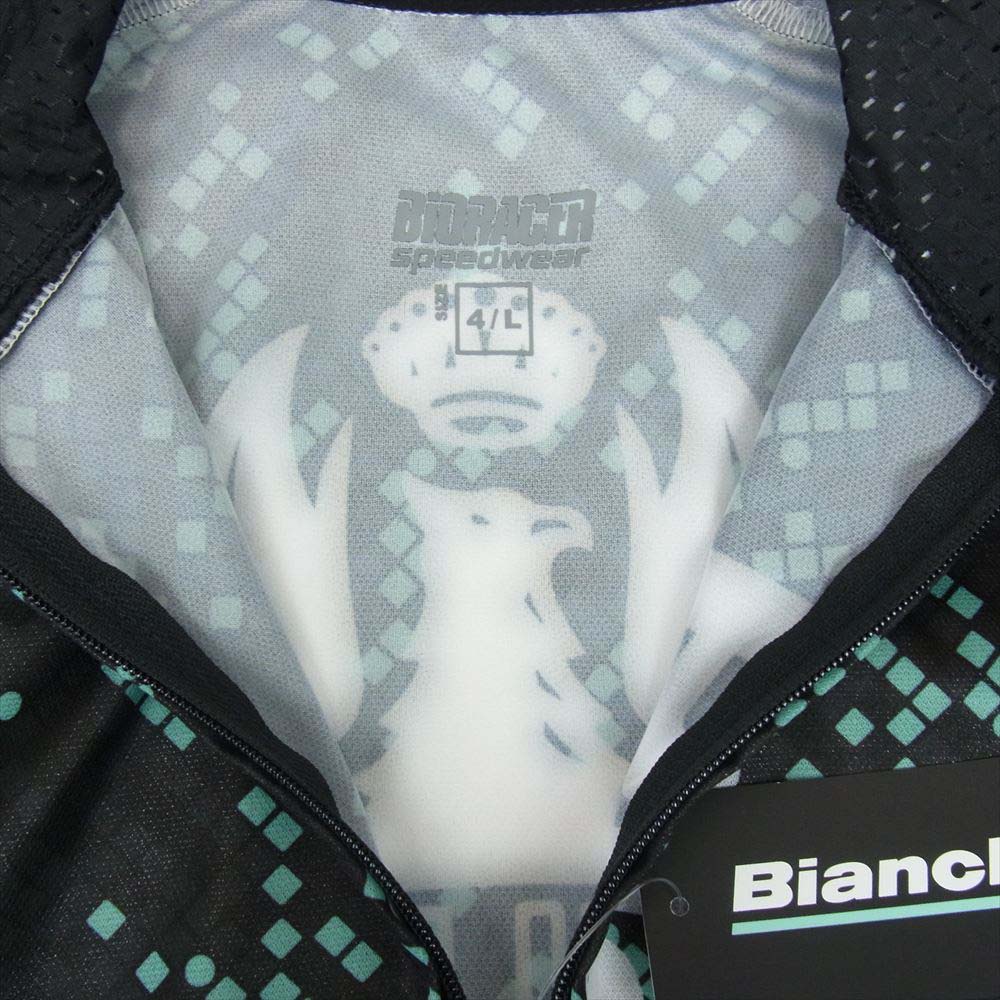 ビアンキ JP213R1401BKCK4 ウインドブレーカー サイクル ジャケット ブラック系 L【新古品】【未使用】【中古】