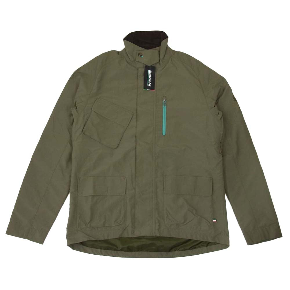 ビアンキ JP192S1401KH004 フルジップ ジャケット カーキ系 L【新古品】【未使用】【中古】