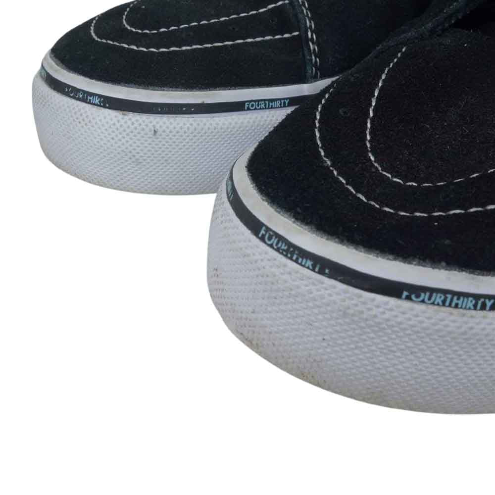 VANS バンズ 598645-0001 × 430 FOURTHIRTY SK8-HI スケハイ ハイカット スニーカー ブラック系 ライトグリーン系 28【中古】