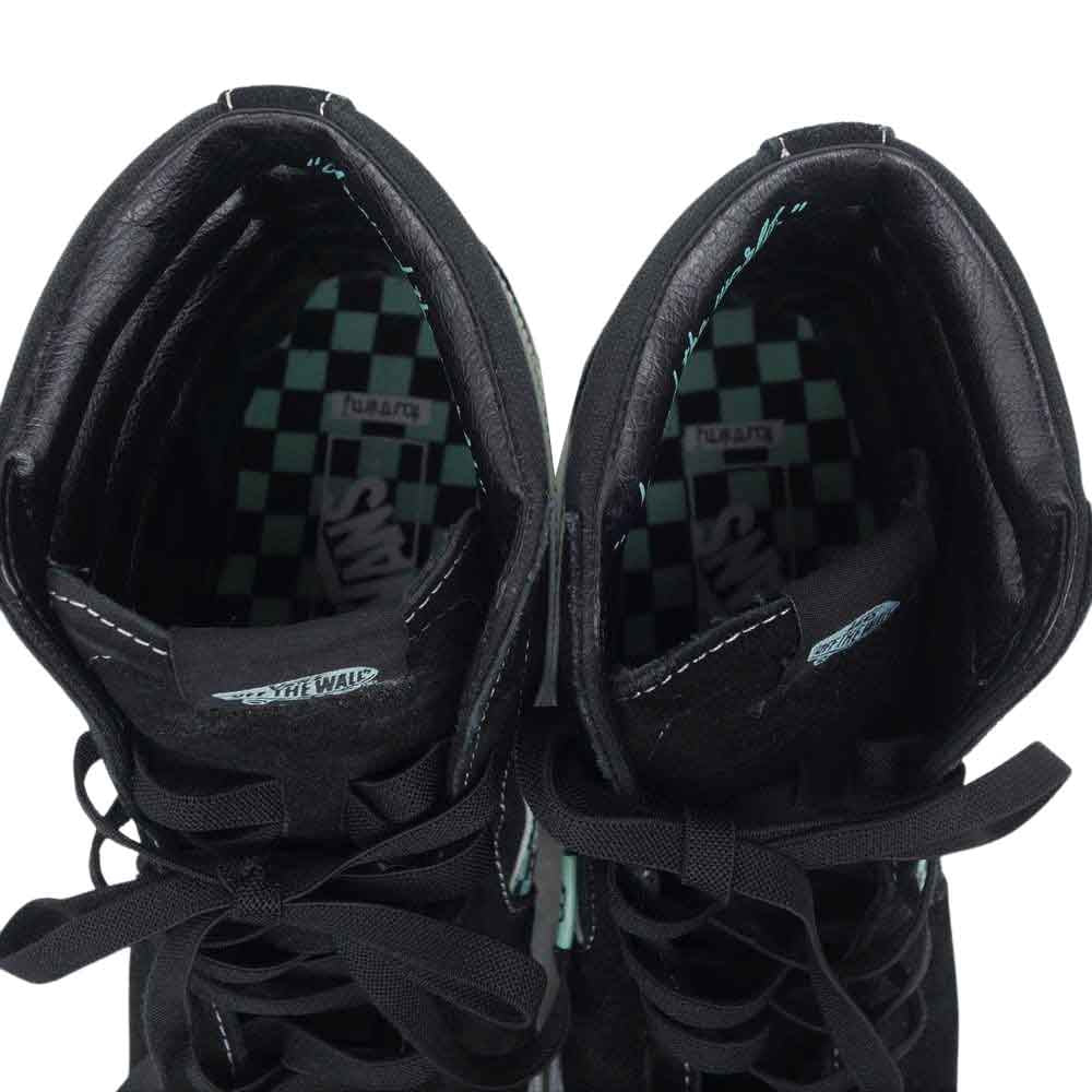 VANS バンズ 598645-0001 × 430 FOURTHIRTY SK8-HI スケハイ ハイカット スニーカー ブラック系 ライトグリーン系 28【中古】