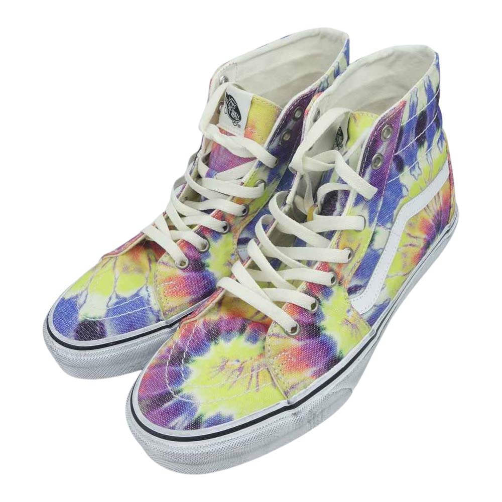 VANS バンズ VN0A4U1619X1 SK8-Hi Tapered タイダイ スケハイ ハイカット スニーカー マルチカラー系 29【美品】【中古】