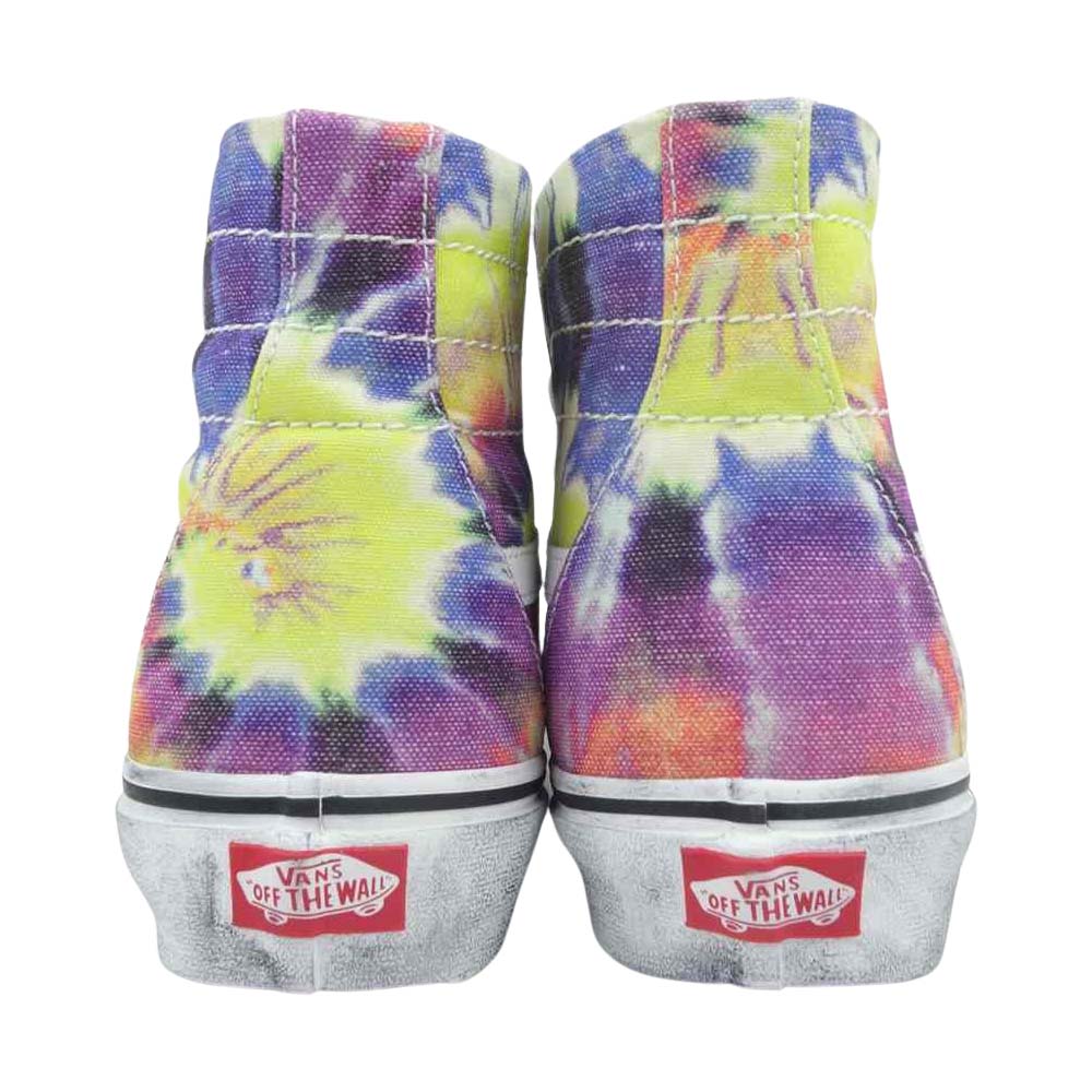 VANS バンズ VN0A4U1619X1 SK8-Hi Tapered タイダイ スケハイ ハイカット スニーカー マルチカラー系 29【美品】【中古】