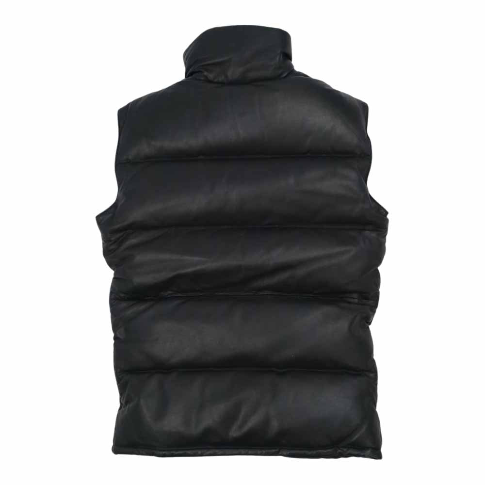 アラ ラム レザー 中綿　ベスト ブラック系 S【中古】