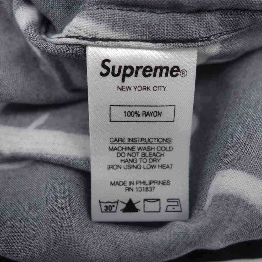 Supreme シュプリーム 20AW Black Ark Rayon S/S Shirt ブラック アーク レーヨン 半袖 開襟 シャツ ブラック系 S【極上美品】【中古】