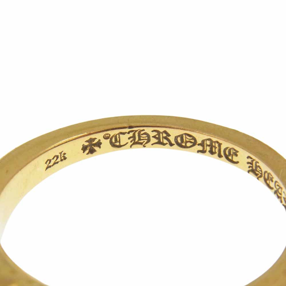 CHROME HEARTS クロムハーツ（原本無） 22K ベビークラシック フローラル クロス リング ゴールド系 19号【中古】