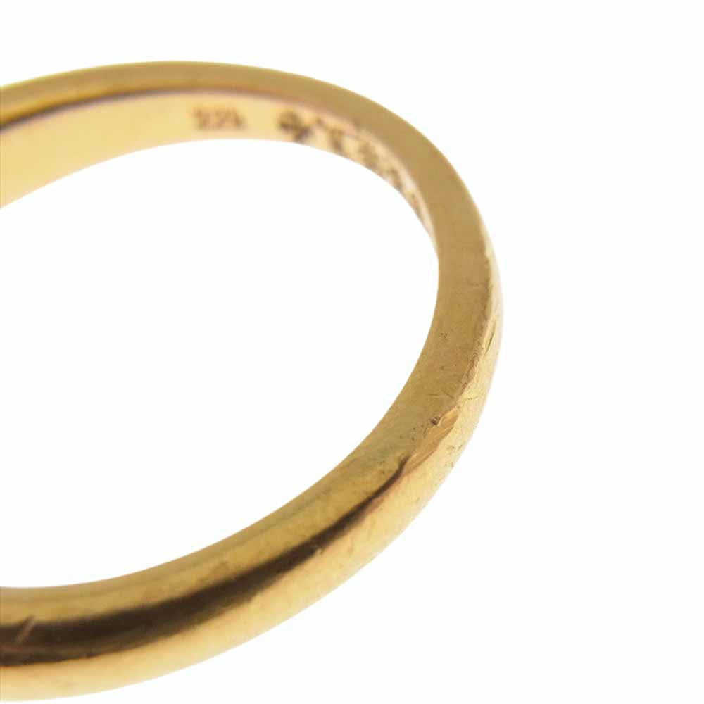 CHROME HEARTS クロムハーツ（原本無） 22K ベビークラシック フローラル クロス リング ゴールド系 19号【中古】