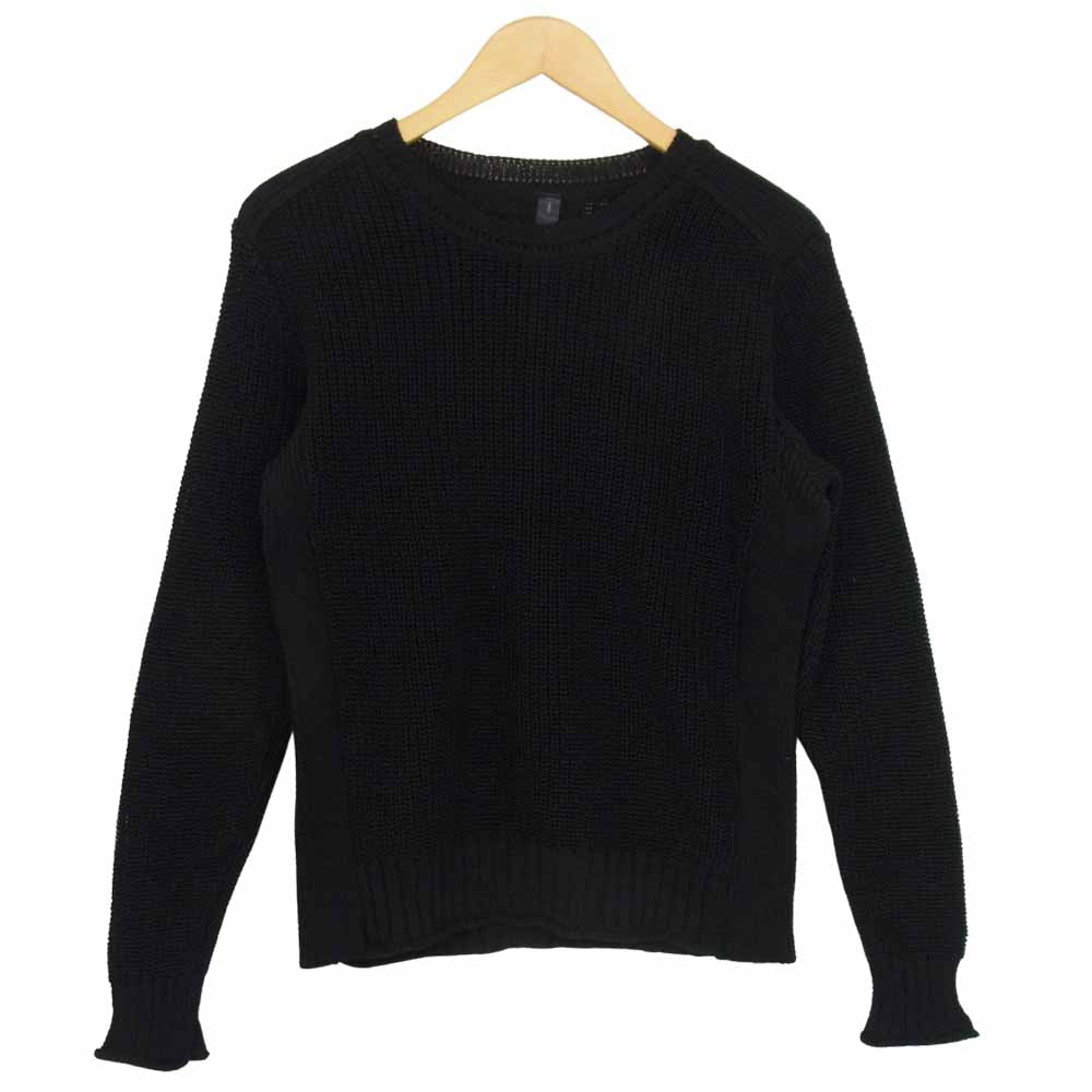 wjk ダブルジェイケイ 6861 kw86t GIMA crew neck knit クルーネック ニット ブラック系 S【美品】【中古】