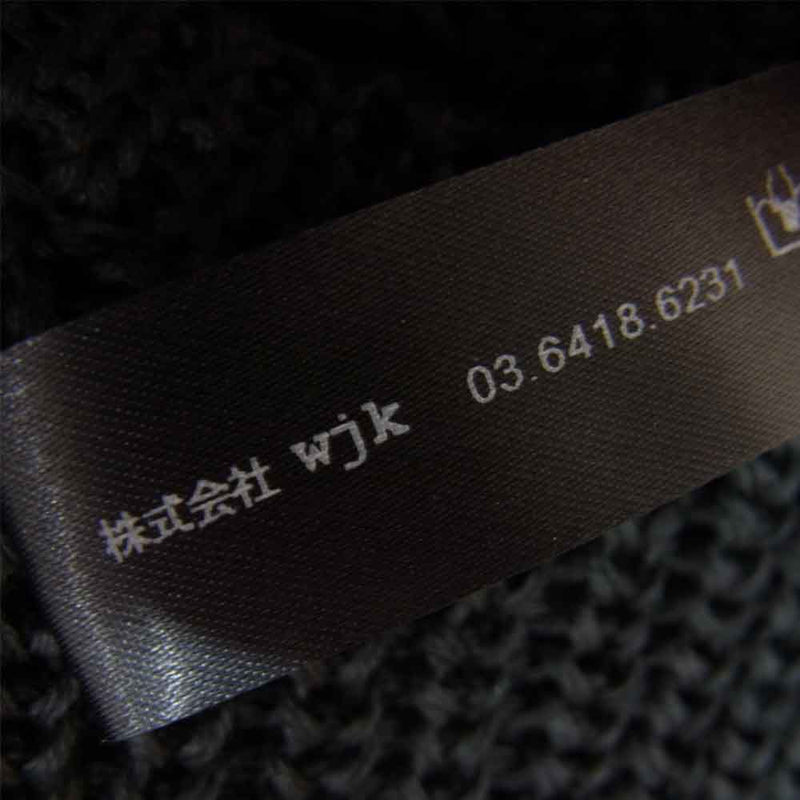 wjk ダブルジェイケイ 6861 kw86t GIMA crew neck knit クルーネック ニット ブラック系 S【美品】【中古】