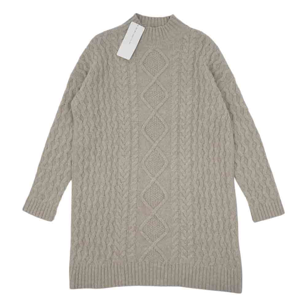 MAX MARA マックスマーラ 15-32-60403 WEEKEND ウィークエンド モックネック ケーブル ニット ベージュ系 M【新古品】【未使用】【中古】