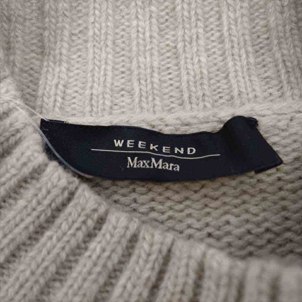 MAX MARA マックスマーラ 15-32-60403 WEEKEND ウィークエンド モックネック ケーブル ニット ベージュ系 M【新古品】【未使用】【中古】