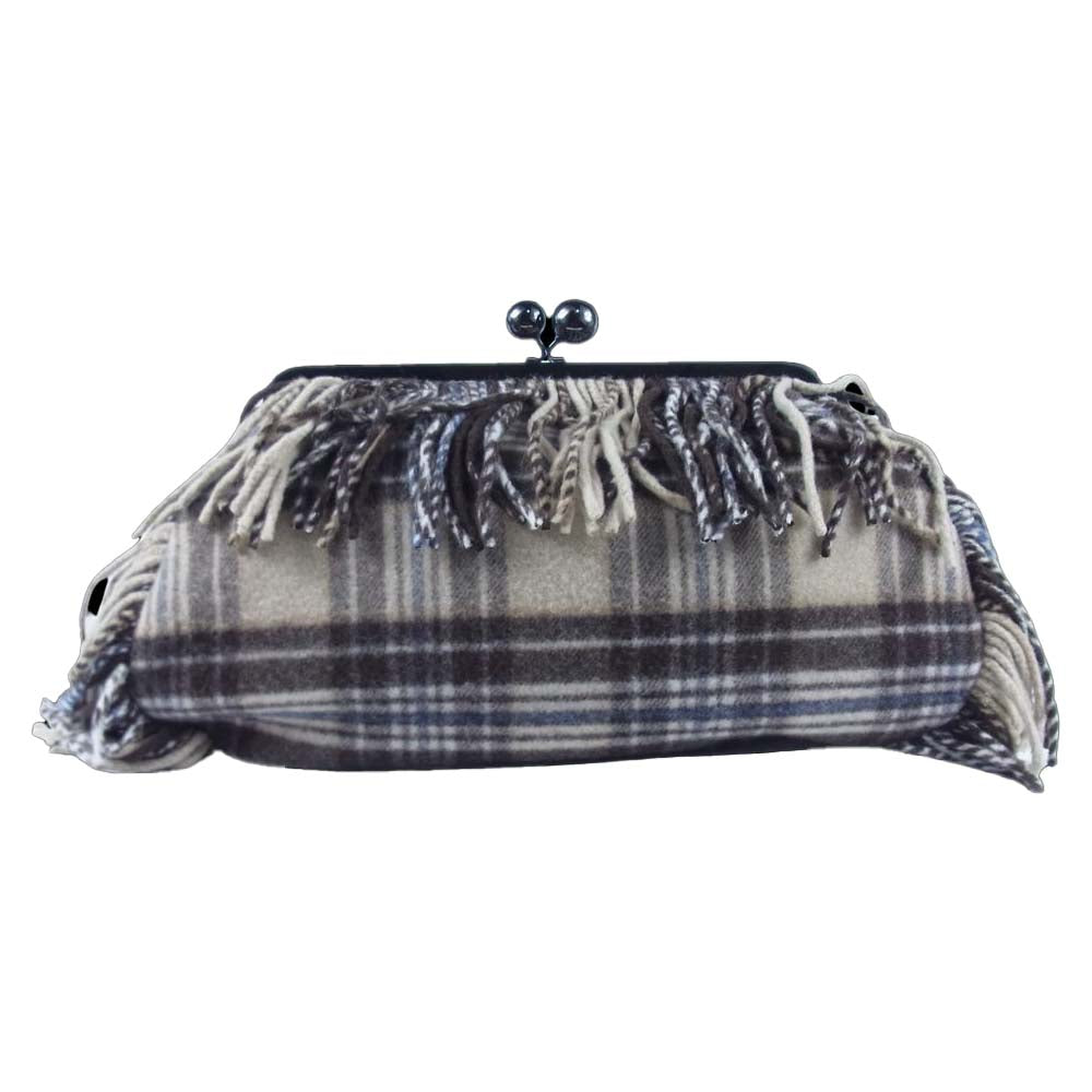MAX MARA マックスマーラ 15-51-60404 Weekend ウィークエンド イタリア製 国内正規品 Pasticcino Bag 2way がま口 クラッチ チェーンショルダー バッグ ベージュ系【極上美品】【中古】