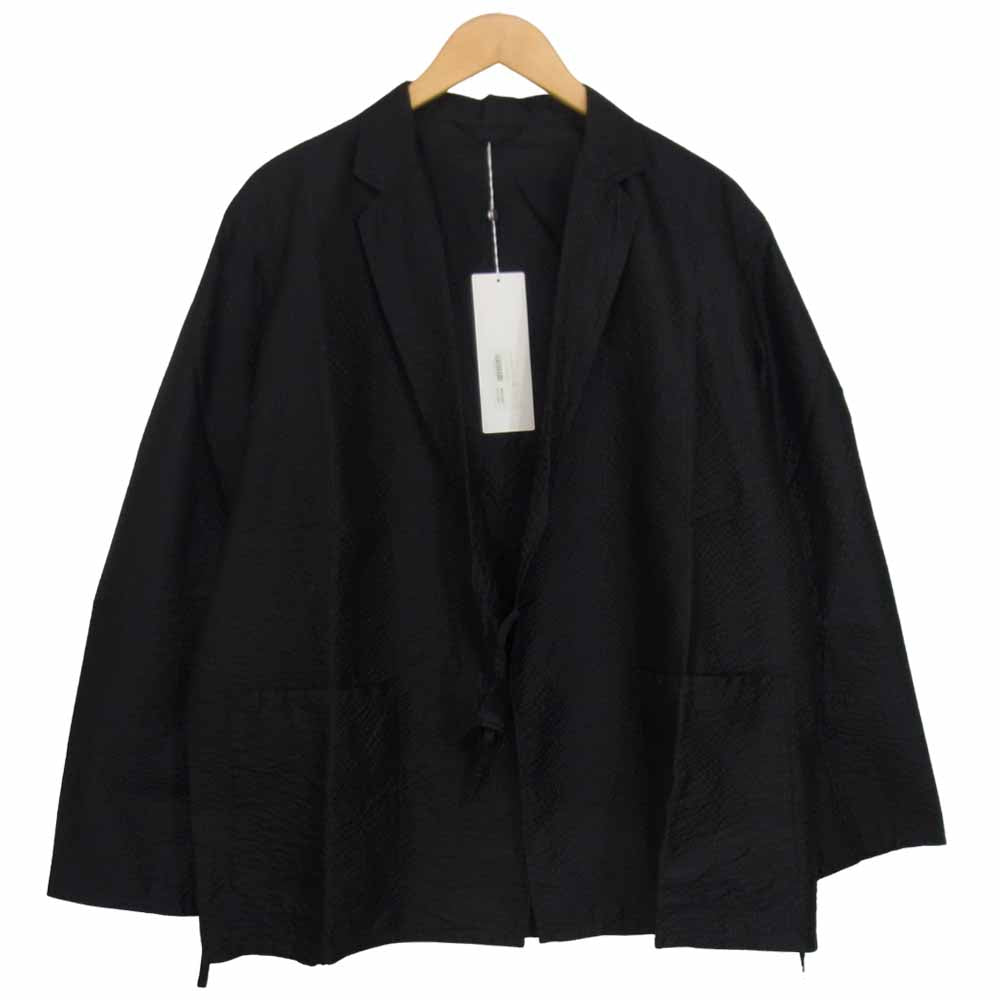 COMOLI コモリ 19SS P01-01014 シルク シア サッカー ジャケット ネイビー系 1【新古品】【未使用】【中古】