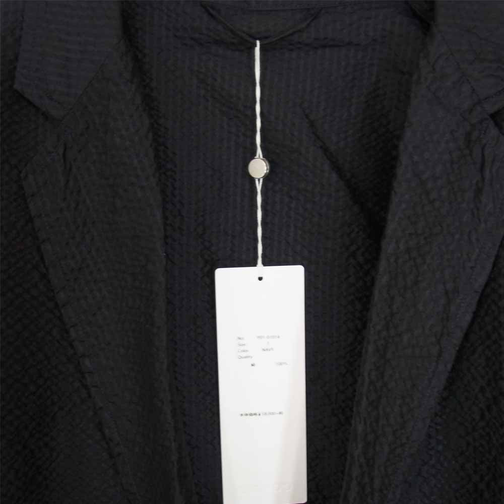 COMOLI コモリ 19SS P01-01014 シルク シア サッカー ジャケット ネイビー系 1【新古品】【未使用】【中古】