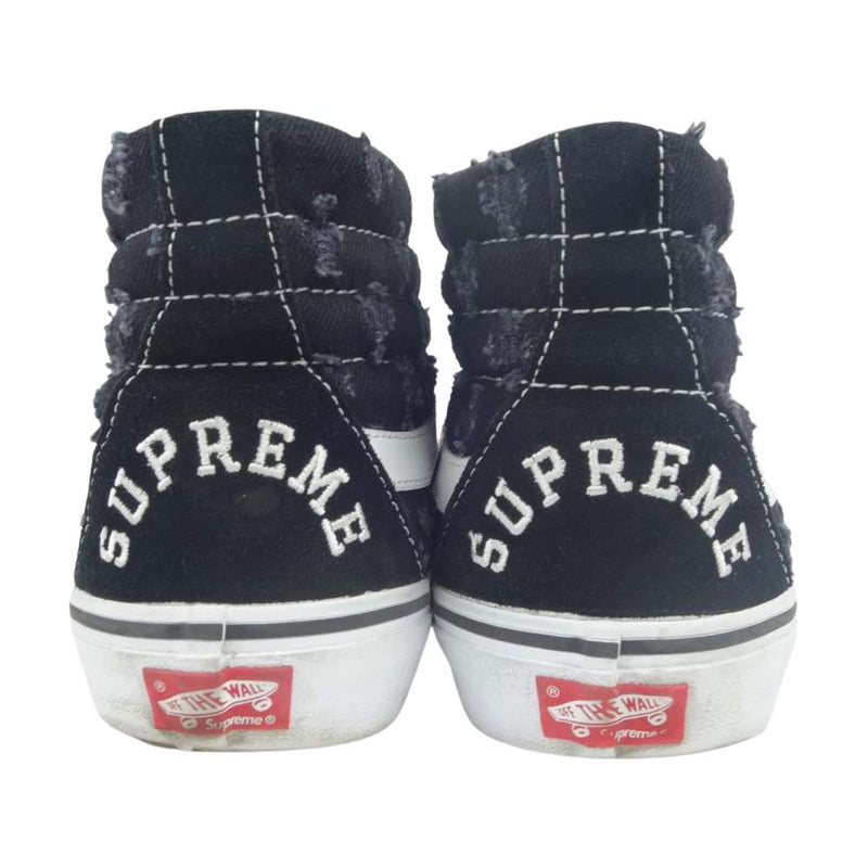 Supreme シュプリーム 20SS SK8 HI Reissue Pr Hole Punch Denim 29.5cm  ブラック系 ホワイト系 29.5【中古】