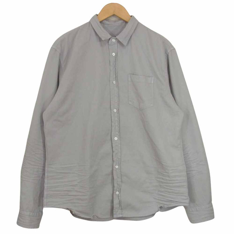 フランクアンドアイリーン 3320700057 LUKE ITALIAN COLOR DENIM 長袖 デニム シャツ グレー系 L【極上美品】【中古】