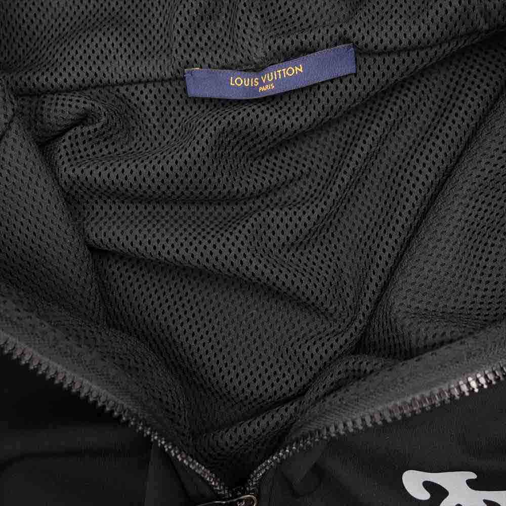 LOUIS VUITTON ルイ・ヴィトン 20AW HJY14W 国内正規品 NIGO スクエアード LV ジップ フード ブルゾン ブラック系 XL【極上美品】【中古】