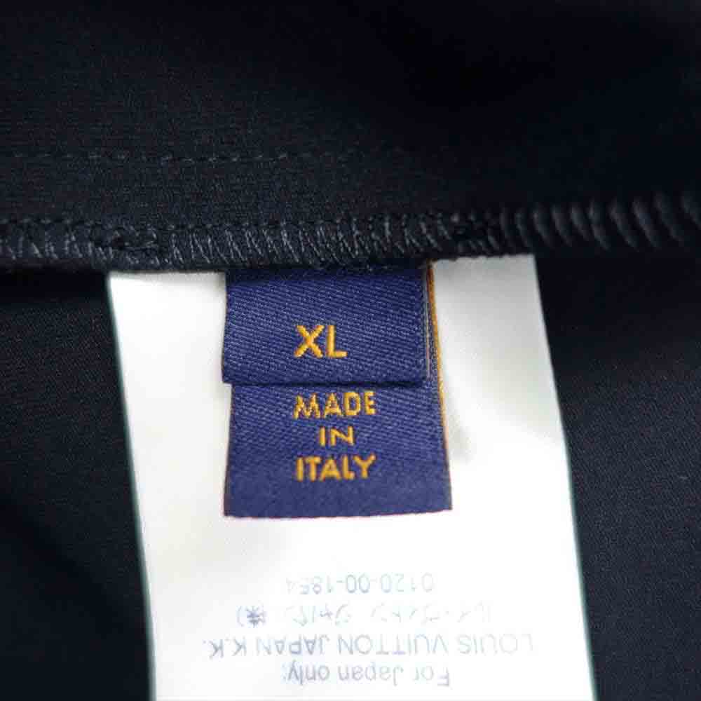 LOUIS VUITTON ルイ・ヴィトン 20AW HJY14W 国内正規品 NIGO スクエアード LV ジップ フード ブルゾン ブラック系 XL【極上美品】【中古】