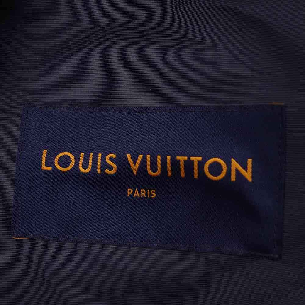 LOUIS VUITTON ルイ・ヴィトン 18AW HFC16W 国内正規品 ライトウェイトコート モノグラム コート ネイビー系 48【中古】