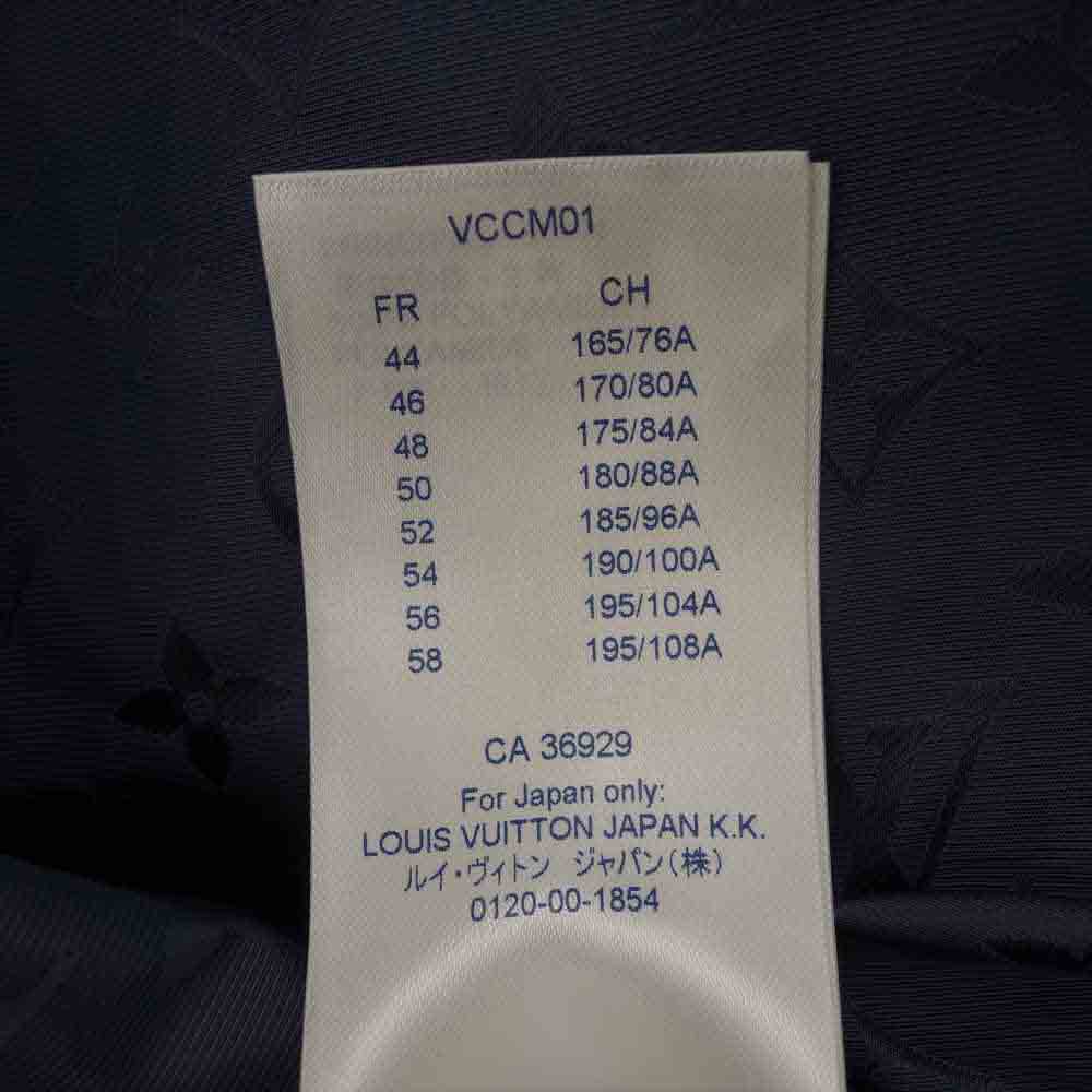 LOUIS VUITTON ルイ・ヴィトン 18AW HFC16W 国内正規品 ライトウェイトコート モノグラム コート ネイビー系 48【中古】