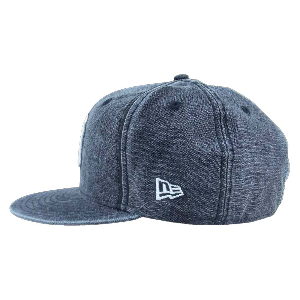 NEW ERA ニューエラ ウォッシュド加工 デニム ヤンキース キャップ ブラック系 7 1/2(59.6cm)【中古】