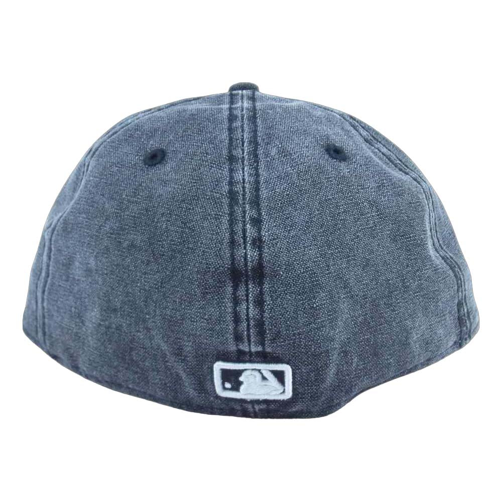 NEW ERA ニューエラ ウォッシュド加工 デニム ヤンキース キャップ ブラック系 7 1/2(59.6cm)【中古】