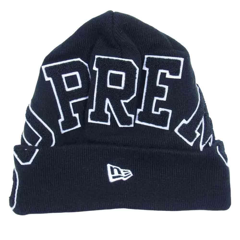 Supreme シュプリーム 20AW New Era Big Arc Beanie ニューエラ ビッグ アーチ ロゴ ビーニー ニット帽  ブラック系【中古】