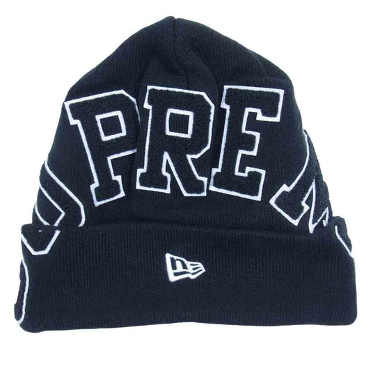 Supreme シュプリーム 20AW New Era Big Arc Beanie ニューエラ ビッグ アーチ ロゴ ビーニー ニット帽  ブラック系【中古】