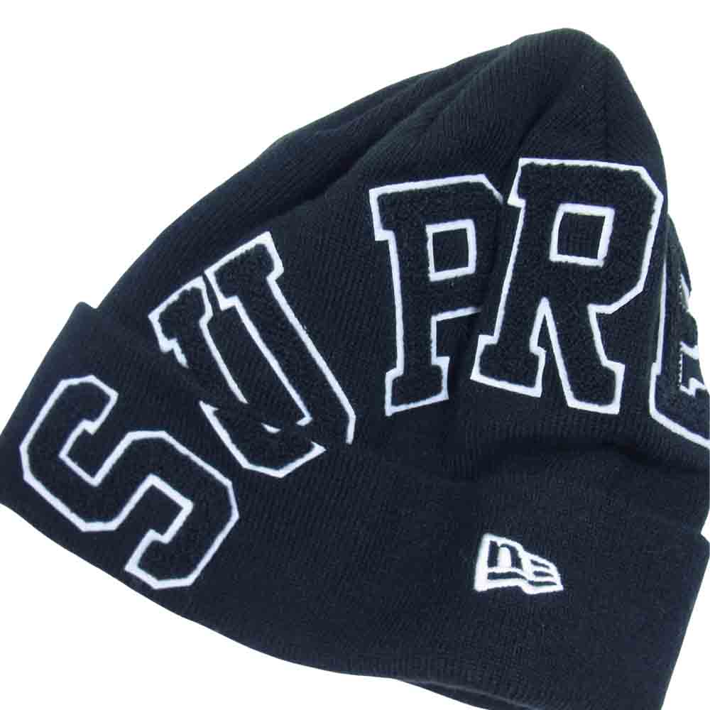 Supreme シュプリーム 20AW New Era Big Arc Beanie ニューエラ ビッグ アーチ ロゴ ビーニー ニット帽  ブラック系【中古】